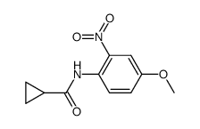 N-(4-methoxy-2-nitrophenyl)cyclopropanecarboxamide结构式