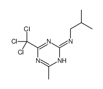 4-methyl-N-(2-methylpropyl)-6-(trichloromethyl)-1,3,5-triazin-2-amine Structure