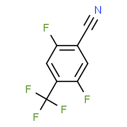 2,5-二氟-4-(三氟甲基)苯腈结构式