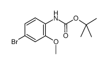 4-BROMO-2-METHOXY-N-BOC-ANILINE structure