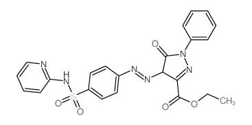 1H-Pyrazole-3-carboxylicacid,4,5-dihydro-5-oxo-1-phenyl-4-[2-[4-[(2-pyridinylamino)sulfonyl]phenyl]diazenyl]-,ethyl ester picture