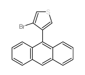 Thiophene,3-(9-anthracenyl)-4-bromo- structure