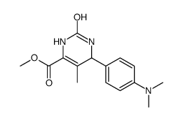 4-Pyrimidinecarboxylicacid,6-[4-(dimethylamino)phenyl]-1,2,3,6-tetrahydro-5-methyl-2-oxo-,methylester(9CI) structure