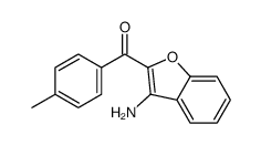 (3-AMINO-1-BENZOFURAN-2-YL)(4-METHYLPHENYL)METHANONE Structure