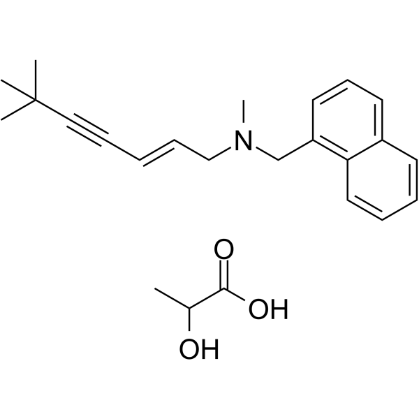 Terbinafine lactate Structure