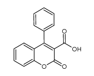 2-oxo-4-phenyl-2H-chromene-3-carboxylic acid结构式