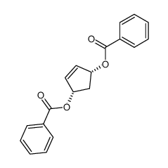 cis-4-(benzoyloxy)-2-cyclopentenyl benzoate结构式