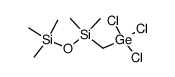 1,1,1-trichloro-3,3,5,5,5-pentamethyl-1-germa-4-oxa-3,5-disilapentane Structure