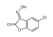 5-chlorocoumaranedione-3-monoxime Structure