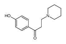 1-(4-hydroxyphenyl)-3-piperidin-1-ylpropan-1-one结构式