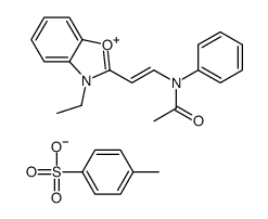 3-ethyl-2-[2-(N-phenylacetamido)vinyl]benzoxazolium p-toluenesulphonate picture