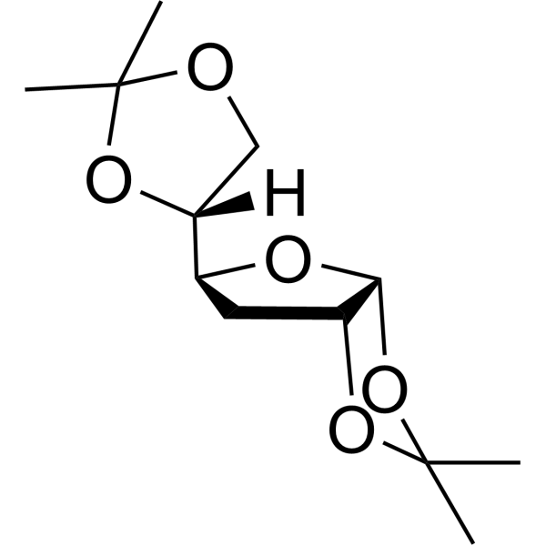 a-D-ribo-Hexofuranose,3-deoxy-1,2:5,6-bis-O-(1-methylethylidene)- structure