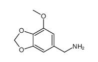 (4-甲氧基苯并[1,3]二氧代-6-)-甲胺结构式