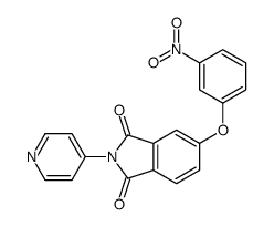 5-(3-nitrophenoxy)-2-pyridin-4-ylisoindole-1,3-dione Structure