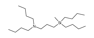 1-Butanamine,N-butyl-N-[3-(dibutylmethylsilyl)propyl]- structure