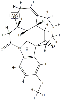 2-Methoxy-16,19-secostrychnidine-10,16-dione结构式