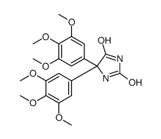 5,5-bis(3,4,5-trimethoxyphenyl)imidazolidine-2,4-dione Structure