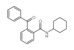 2-benzoyl-N-cyclohexyl-benzamide structure