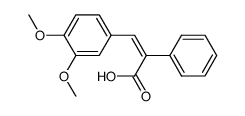 3-(3,4-dimethoxyphenyl)-2-phenylpropenoic acid结构式