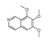 Isoquinoline, 6,7,8-trimethoxy- (9CI)结构式