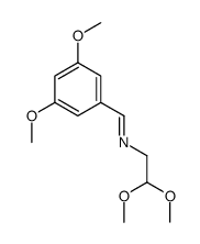 N-(2,2-dimethoxyethyl)-1-(3,5-dimethoxyphenyl)methanimine结构式