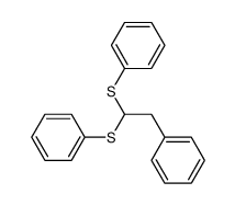 (2-phenylethane-1,1-diyl)bis(phenylsulfane)结构式