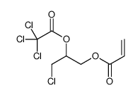 [3-chloro-2-(2,2,2-trichloroacetyl)oxypropyl] prop-2-enoate结构式