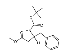 Boc-(S)-β3-hPhe methyl ester结构式