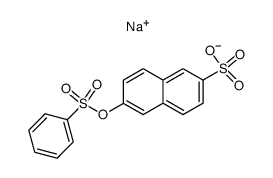 sodium 2-phenylsulfonyloxynaphthalene-6-sulfonate Structure