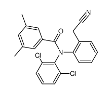 N-(2-Cyanomethyl-phenyl)-N-(2,6-dichloro-phenyl)-3,5-dimethyl-benzamide Structure