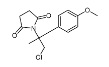 1-[1-chloro-2-(4-methoxyphenyl)propan-2-yl]pyrrolidine-2,5-dione Structure