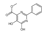 METHYL 5,6-DIHYDROXY-2-PHENYLPYRIMIDINE-4-CARBOXYLATE structure