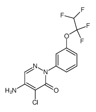 5-amino-4-chloro-2-[3-(1,1,2,2-tetrafluoro-ethoxy)-phenyl]-2H-pyridazin-3-one Structure