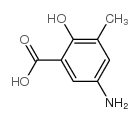 5-AMINO-2-HYDROXY-3-METHYL-BENZOIC ACID Structure