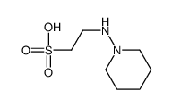 2-(piperidin-1-ylamino)ethanesulfonic acid结构式