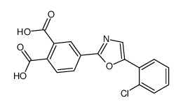 4-[5-(2-chlorophenyl)-1,3-oxazol-2-yl]phthalic acid Structure