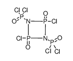 2,4-dichloro-1,3-bis(dichlorophosphoryl)-2,4-dioxocyclodiphosph(V)azane结构式