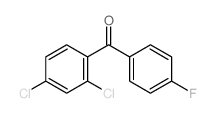 (2,4-dichlorophenyl)-(4-fluorophenyl)methanone结构式