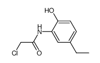 2-(2-chloro-acetylamino)-4-ethyl-phenol结构式