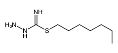 heptyl N'-aminocarbamimidothioate Structure