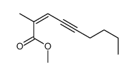 methyl 2-methylnon-2-en-4-ynoate Structure