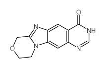 9,10-Dihydro-7H-[1,4]oxazino[4,3:1,2]imidazo[4,5-g]quinazolin-4-ol结构式