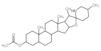 (22R,25R)-3β-acetoxy-(5α)-spirosolane结构式