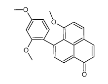 7-(2,4-dimethoxyphenyl)-6-methoxyphenalen-1-one结构式