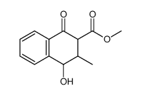 4-hydroxy-2-methoxycarbonyl-3-methyltetralone结构式