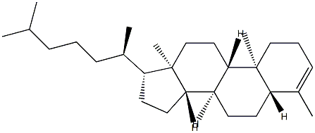 4-Methyl-5α-cholest-3-ene结构式