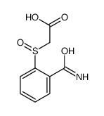 2-(2-carbamoylphenyl)sulfinylacetic acid Structure