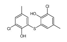 2-chloro-6-(3-chloro-2-hydroxy-5-methylphenyl)sulfanyl-4-methylphenol Structure