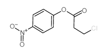 Propanoic acid,3-chloro-, 4-nitrophenyl ester结构式