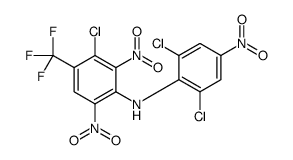 3-chloro-N-(2,6-dichloro-4-nitrophenyl)-2,6-dinitro-4-(trifluoromethyl)aniline结构式